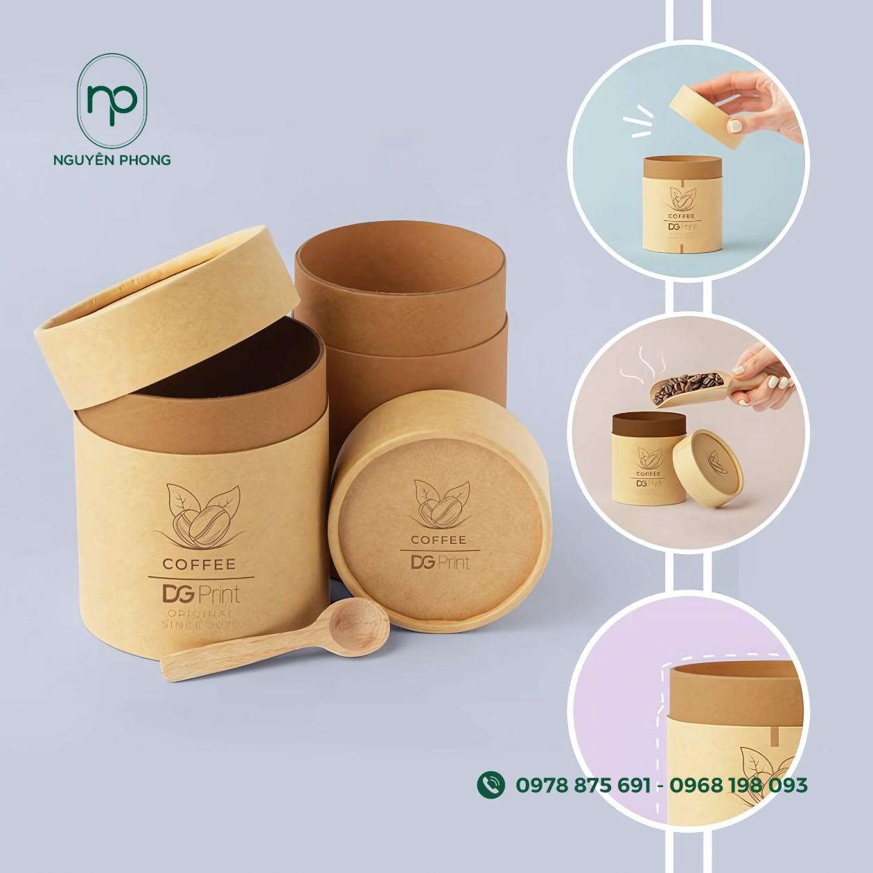 Kích thước hộp đựng cafe phổ biến 